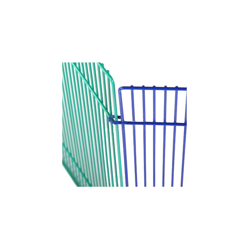 Aqua and Purple Metal Small Animal Playpen