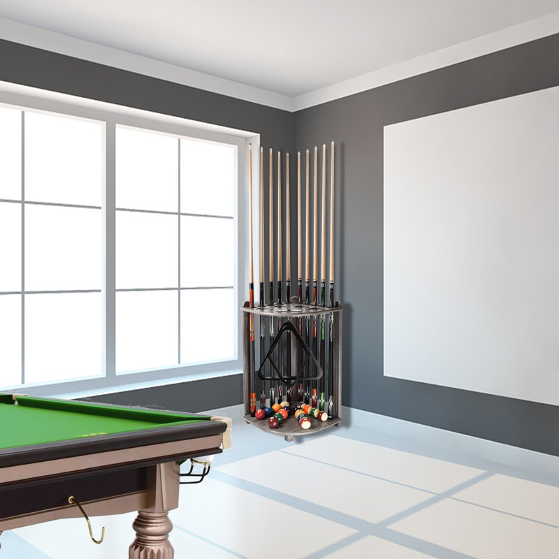 Porte-baguettes de billard de billard GSE, Gris