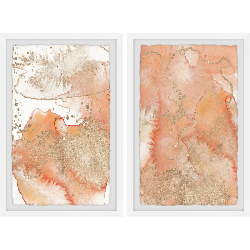 Tectonic Faults by Marmont Hill - 2 Piece Single Picture Frame Painting Set, 45" H x 38" W x 3.81" D