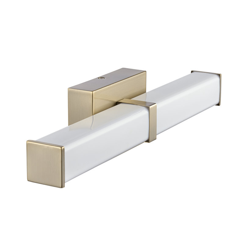 Tron 18" Bathroom Vanity LED Bath Bar - Modern Gold, 18" Width, Brushed Gold, 15