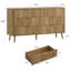 Ensemble de chambre à coucher 3 pièces (1 commode + 2 armoires)-1089702228