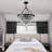 Fokje 9-Light 24" Tiered Black Crystal Chandelier
