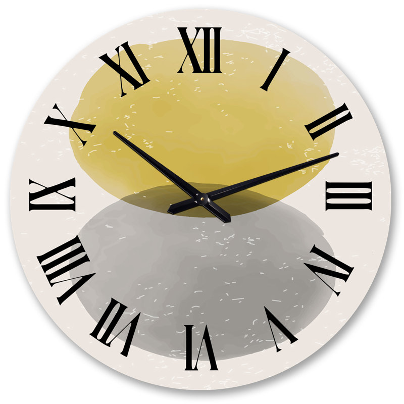 Horloge murale surdimensionnée en forme de lune minimaliste II, Grand
