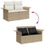141cm Wide Patio Sofa with Cushions