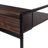 Austrinus Metal Base Writing Desk with Power Outlet