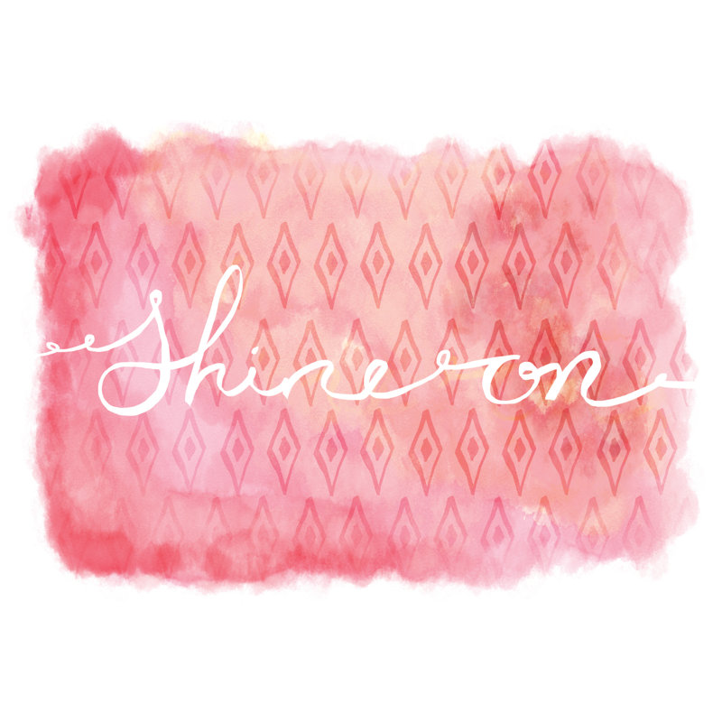 Shine On - Wrapped Canvas Art Prints, 30cm H x 46cm W x 3.8cm D