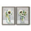 Tournesol I - ensemble de 2 peintures sur toile encadrées-1966281002-1966281003