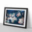 A Husky Dog in Abstract - Picture Frame Painting Print-55629615-55629620