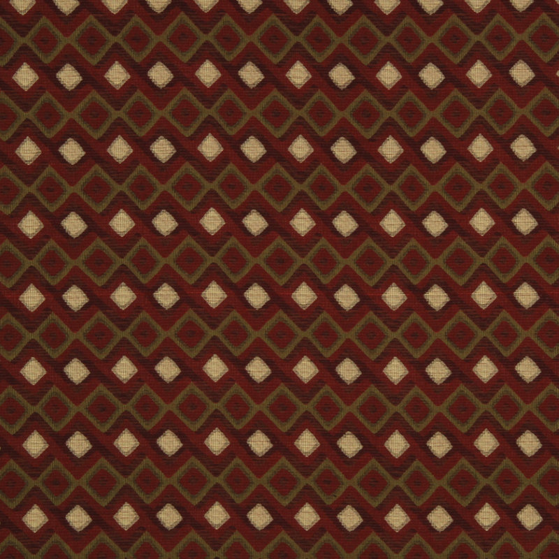 Hombre Fabric, Red Hot