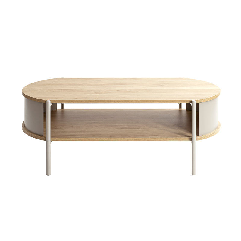 Coffee Table with Storage, Grey