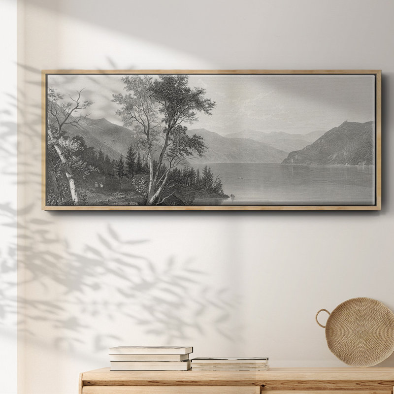 Lake George, reproduction d'art sur toile, Naturel, H 8 po x l 20 po x P 1,5 po