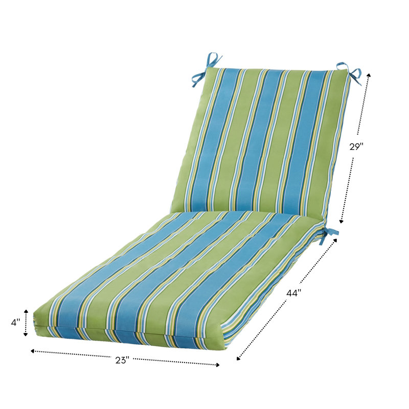 Outdoor Chaise Lounge Chair Cushion, Cayman