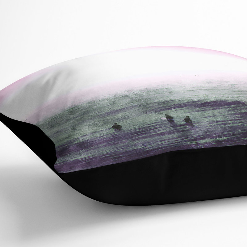 Square Throw Cushion, Black, 40cm H x 40cm W x 15cm D
