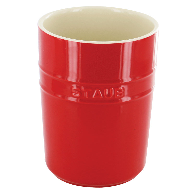 Staub Ceramique Utensil Holder - Dark Blue, Cherry