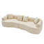 Canapé courbé désossé, canapé modulaire à compression de 106 po, haute densité, canapé-lit pour salon, salon, appartement, chenille-618137723