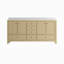 Armoire de salle de bain élégante en chêne élégant avec rangement double 72 po