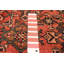 Tapis rouge unique noué à la main 3 pi 4 po x 9 pi 10 po One Of Kind