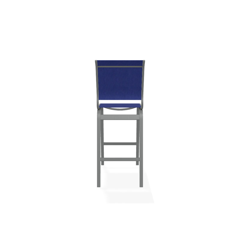 Tabouret de bar 29,5 po Holna, Atlantis bleu royal Sunbrella®, Graphite texturé