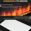 Foyer électrique 28,5 "noir pour mur, 1500 W, effet de flamme, foyer 7 couleurs, noir, fond, fixation murale, charme rustique