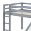 Lit mezzanine bas avec glissade, échelle, barrières de sécurité-1291202837