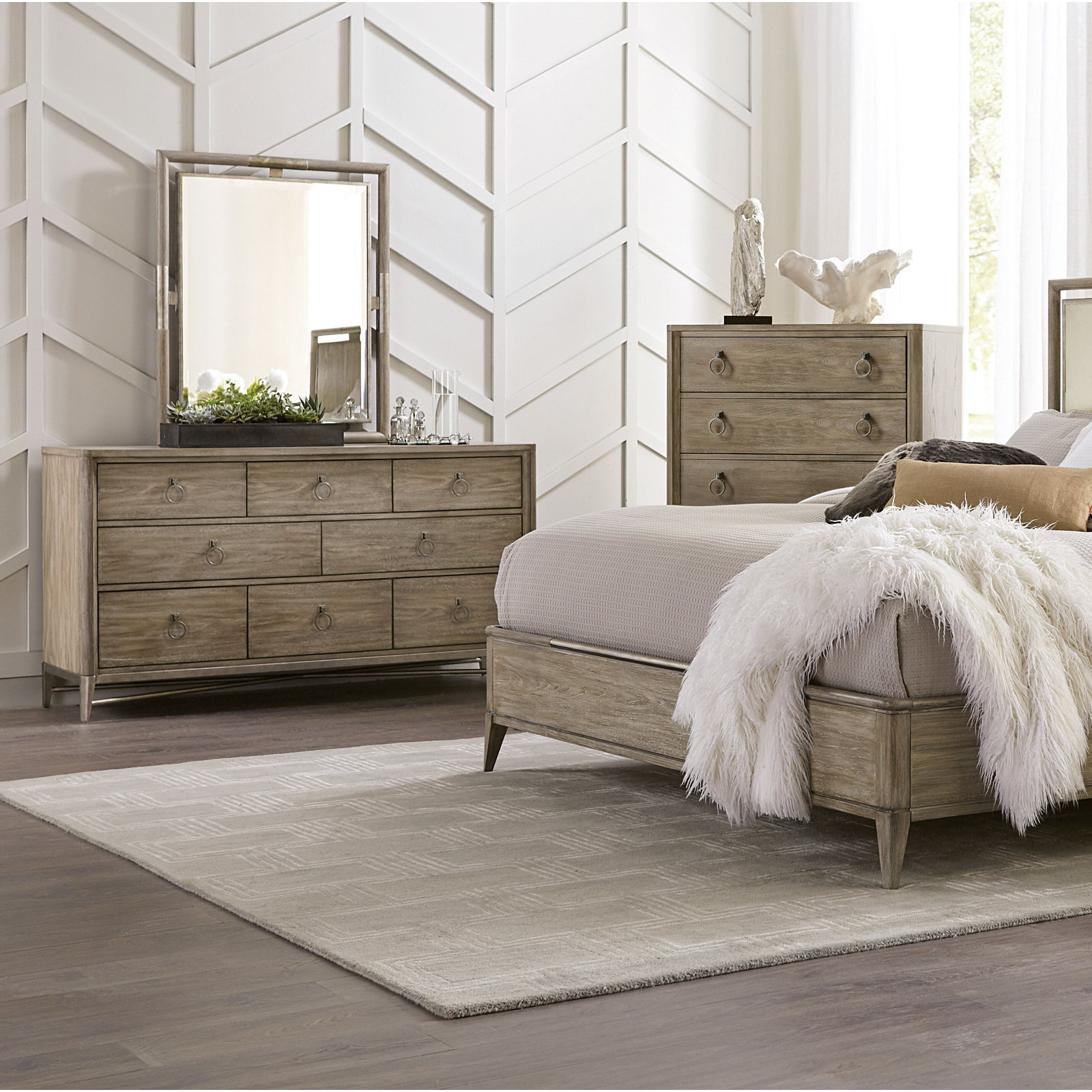 Regan 67" W 8-Drawer Kiln-Dried Dresser, Natural