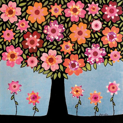 «Flowering Tree» par Vanessa Sascalia, reproduction sur toile tendue