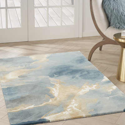 Tapis d'intérieur bleu Prismatic