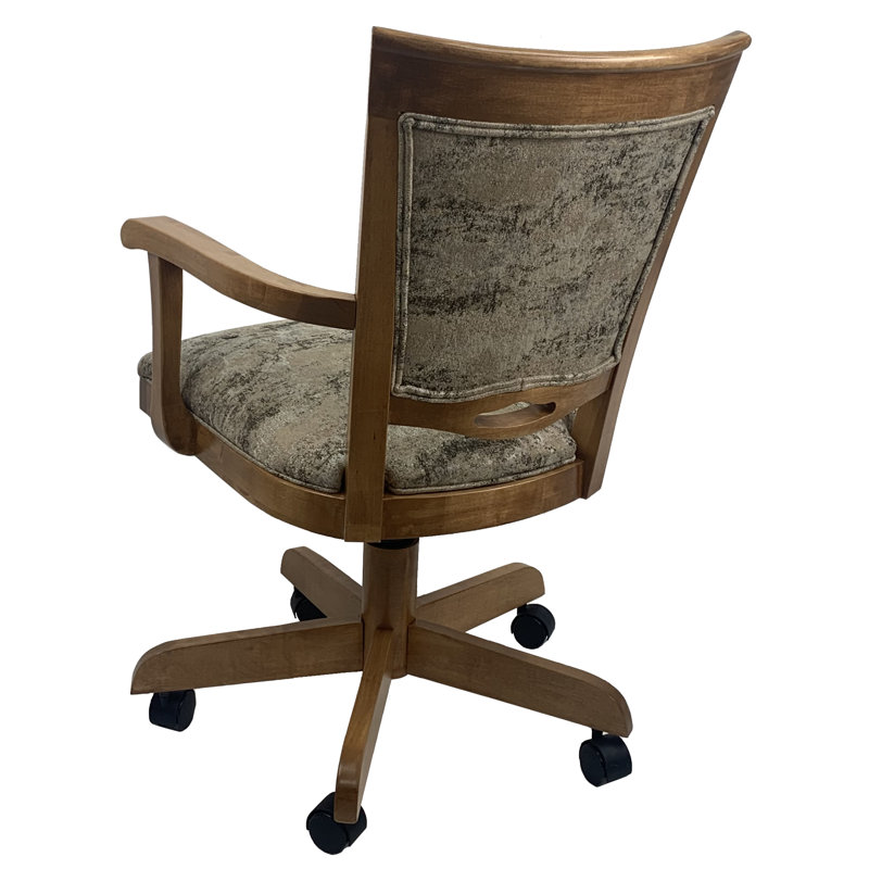 Chaise rembourrée avec accoudoirs gris Lapradd