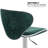 Brijet Upholstered Adjustable Height Counter Stool with Metal Frame-1260508157
