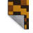Machine Washable Checkered Brown Area Rug