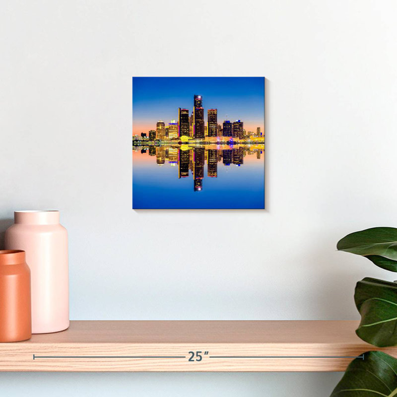 Arney Detroit Sunset Reflection, H 10 po x l 10 po