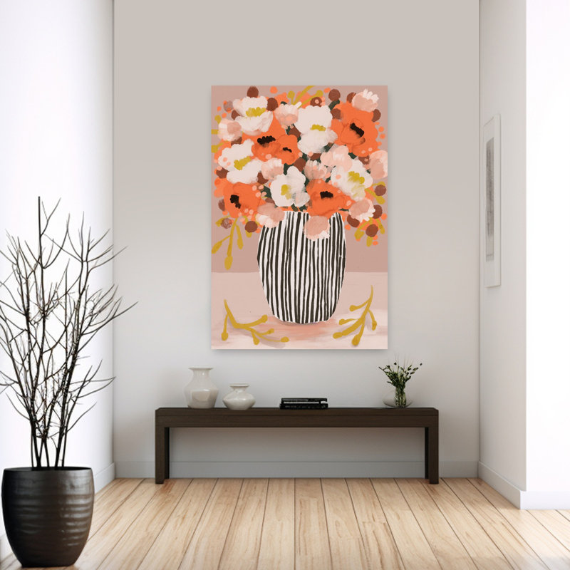 Art contemporain Portrait de tulipe, H 60 po x l 40 po