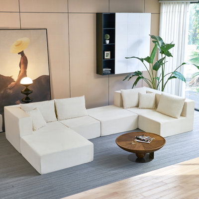 140" Modular Sectional Sofa Bed