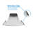 8'' Selectable Color Temperature 22.6 Watt Dimmable Air-Tight IC Rated LED Canless Recessed Lighting Kit-51053352