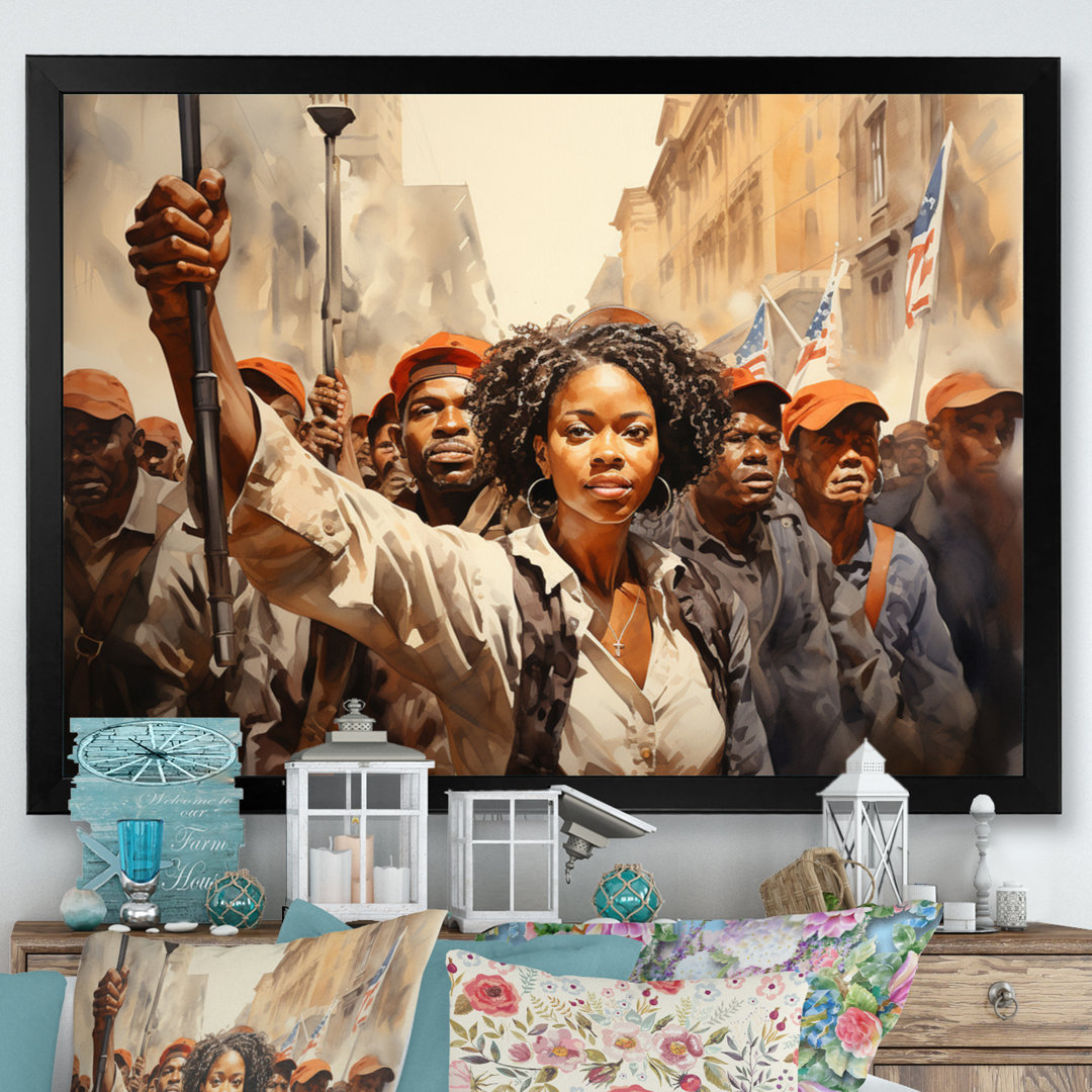 African American Art Powerful - African American Art Wall Art Winston Porter