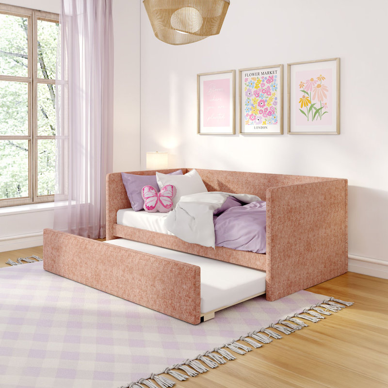 Lit de jour simple avec couchette Delaney, Pivoine