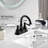 Derengge Centerset 2-Handle  Bathroom Sink Faucet With Plastic Overflow Pop-Up Drian-104370739