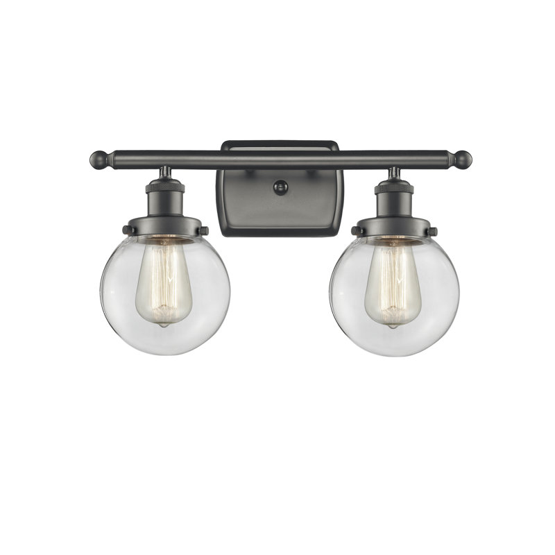 Chippewa 2 - Light Dimmable Vanity Light, Oil Rubbed Bronze, LED, Clear