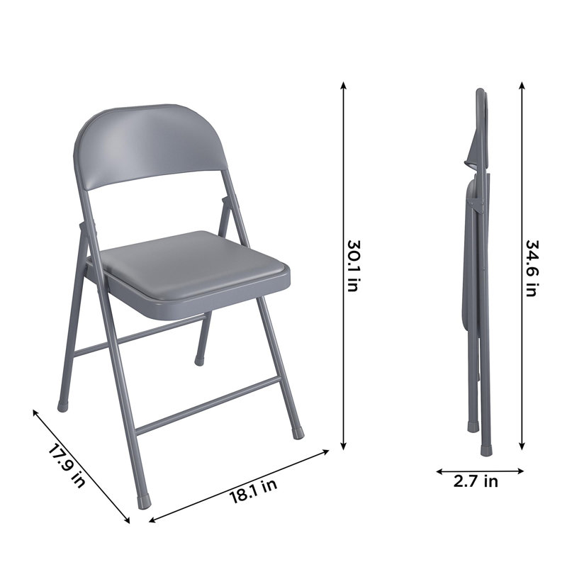 COSCO SmartFold Vinyl Folding Chair & Reviews | Wayfair