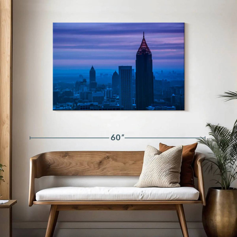 Crépuscule à Atlanta, H 30 po x l 45 po