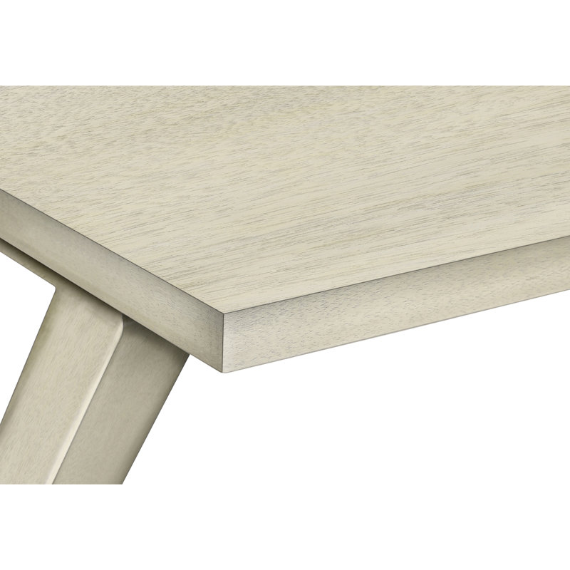 Table de bout carrée avec finition blanche antique - Complète et décor de salon, chambre d'appoint, placage de table de chevet, apparence transitionnelle, base en bois massif, spacieuse