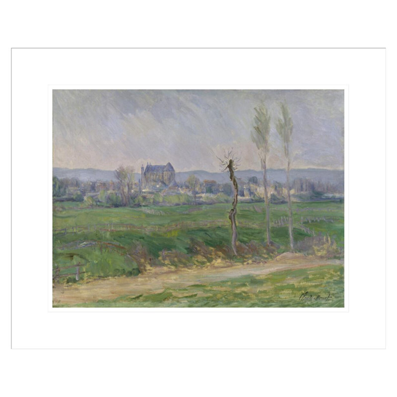 «View of Vernon» par Claude Monet, impression giclée sur cadre, H 17,72 po x l 21,75 po