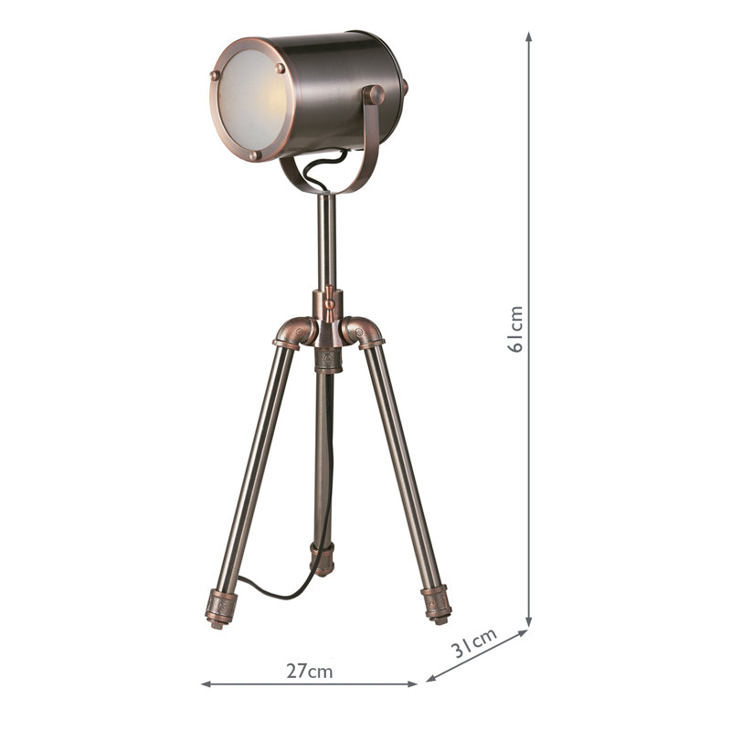 Lillydale Metal Tripod Lamp