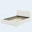 Cadre de lit plateforme grand tapissier avec support en lattes de bois, blanc-1876805382-1876805383