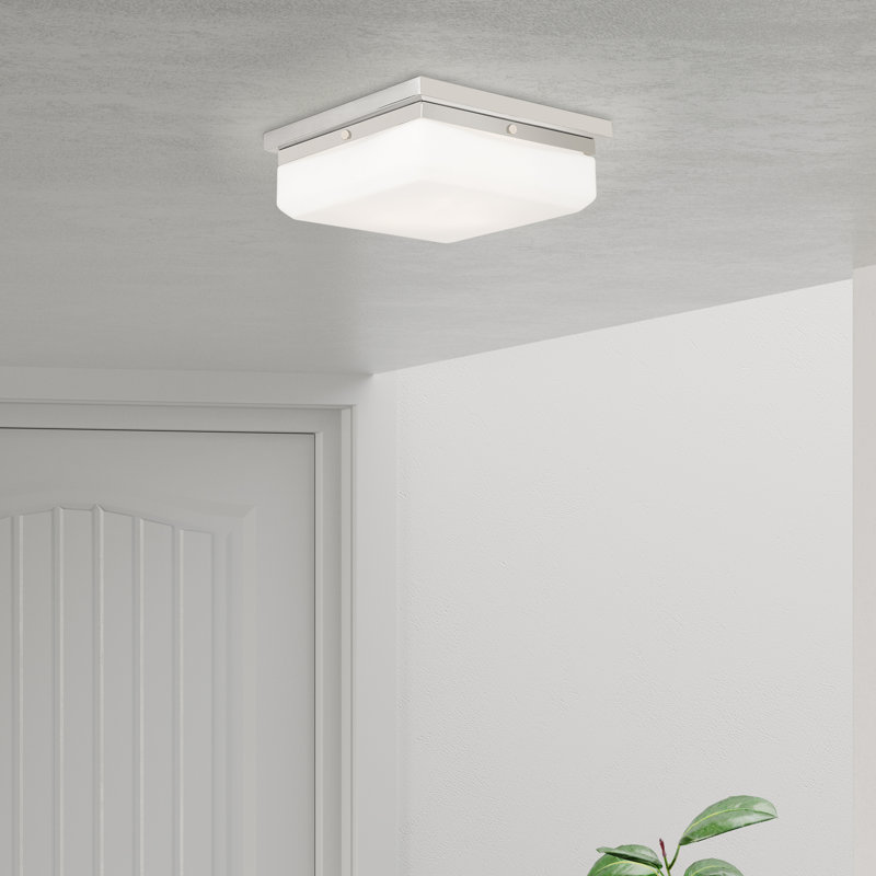 Plafonnier encastré 3 lumières Cara, Nickel poli