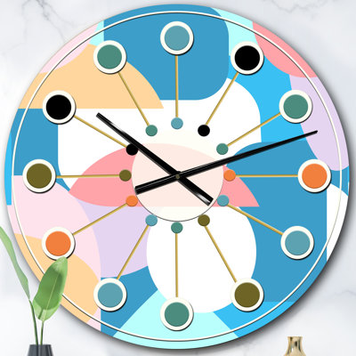 Horloge murale rétro Mid-Century