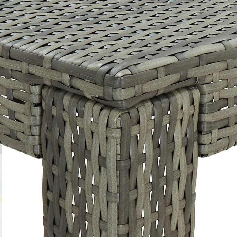 VidaXL Bar Set Metal Frame Material, Gray Frame/Anthracite Cushion
