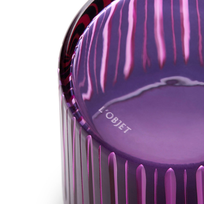Prism Double Old Fashioned Glasses, Purple, 13 oz.