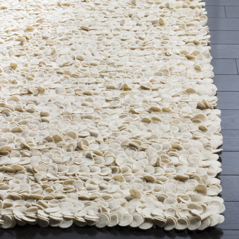Tapis en laine touffeté à la main Haileyann, Rectangle 8 pi x 10 pi