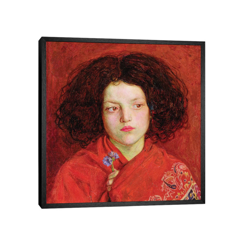 The Irish Girl, 1860 by Ford Madox Brown - Painting on Canvas, 93.98cm H x 93.98cm W x 3.81cm D, Black Framed